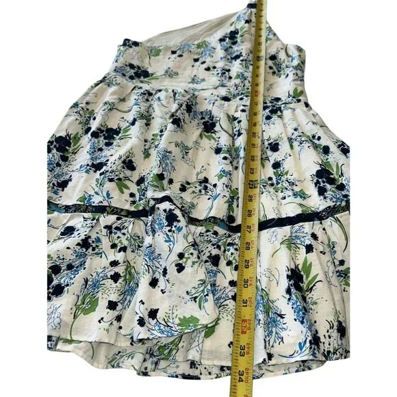 Free People One-Shoulder White Floral Dress XS - Picture 11 of 11